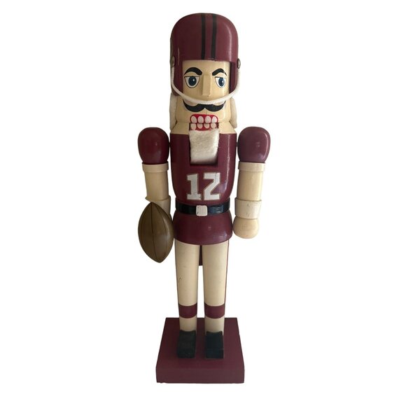 San Francisco 49ers Other - San Francisco 49ers Wooden Nutcracker 13-Inch Tall Football Player